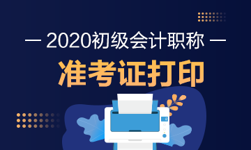 2020年西藏拉萨初级会计考试准考证打印时间是啥时候？